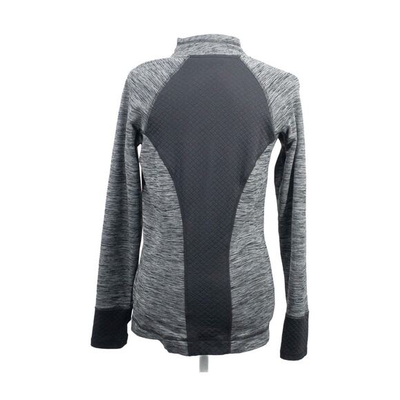 Eddie Bauer Gray Mock-Neck 1/4 Side Zip Pullover w/ Thumbholes M - Picture 4 of 15